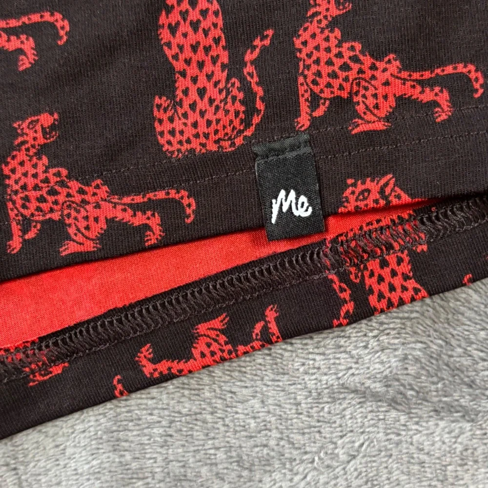 MeUndies Mens Boxer Shorts Red Leopard Cheetah Animal Print Black M M900